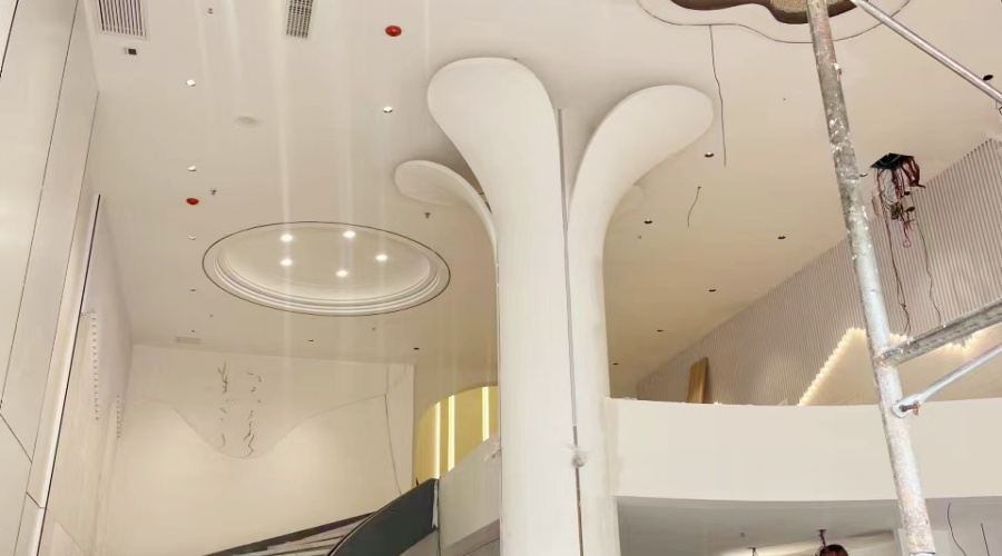 海南愛爾眼科普館選用飾紀上品GRG包柱