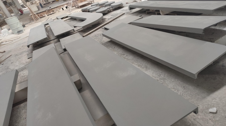 海南?？诎毒€UHPC坐凳與吧臺(tái)工程案例